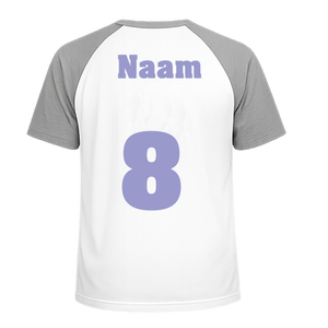 Losse set Naam met Rugnummer Flex Lila - afb. 1