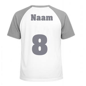 Losse set Naam met Rugnummer Polyester Ondergrond Grijs - afb. 1