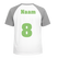 Losse set Naam met Rugnummer Polyester Ondergrond Neon Groen - afb. 1