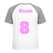 Losse set Naam met Rugnummer Flex Neon Roze - afb. 1