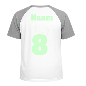 Losse set Naam met Rugnummer Flex Mint Groen - afb. 1