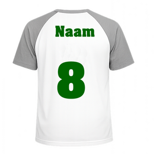 Losse set Naam met Rugnummer Flex Midden Groen - afb. 1