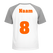 Losse set Naam met Rugnummer Flex Oranje - afb. 1