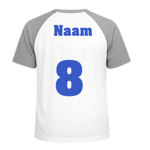 Losse set Naam met Rugnummer Flex Oceaanblauw - afb. 1