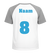 Losse set Naam met Rugnummer Flex Hemelblauw - afb. 1