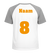 Losse set Naam met Rugnummer Flex Neon Oranje_ - afb. 1