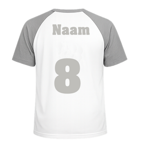 Losse set Naam met Rugnummer Flex Heather Grijs - afb. 1