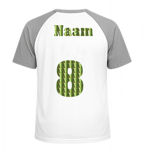 Losse set Naam met Rugnummer Holografische Goud - afb. 1