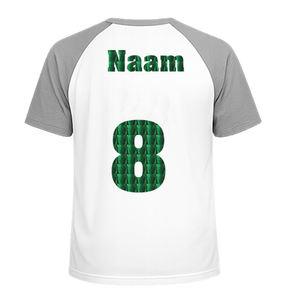 Losse set Naam met Rugnummer Holografische Groen - afb. 1
