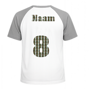 Losse set Naam met Rugnummer Holografische Zilver - afb. 1