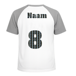 Losse set Naam met Rugnummer Holografische Zwart - afb. 1