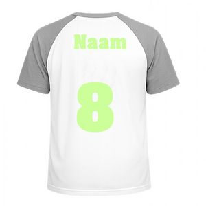 Losse set Naam met Rugnummer Glow in the Dark - afb. 1
