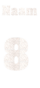 Losse set Naam met Rugnummer Glitter White Glitter 444 - afb. 2