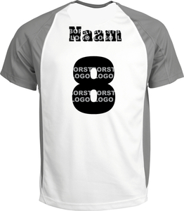 Losse set Naam met Rugnummer Flex BORSTLOGO - afb. 1