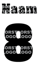 Losse set Naam met Rugnummer Flex BORSTLOGO - afb. 2