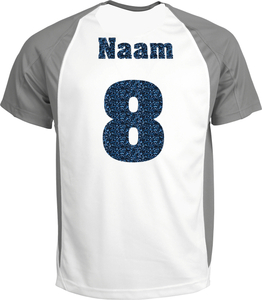 Losse set Naam met Rugnummer Glitter Navy - afb. 1