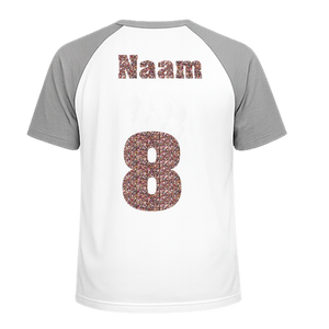 Losse set Naam met Rugnummer Glitter Confetti - afb. 1