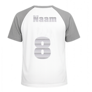 Losse set Naam met Rugnummer Glitter Rainbow White 488 - afb. 1