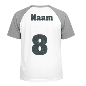 Losse set Naam met Rugnummer Glitter Grey Glitter 459 - afb. 1