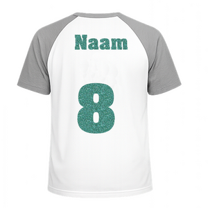 Losse set Naam met Rugnummer Glitter Jade Glitter 482 - afb. 1