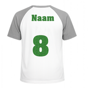 Losse set Naam met Rugnummer Glitter Green Glitter 455 - afb. 1