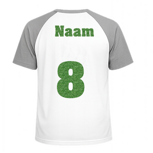 Losse set Naam met Rugnummer Glitter Light Green Glitter 483 - afb. 1