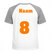 Losse set Naam met Rugnummer Glow in the Dark Oranje - afb. 1
