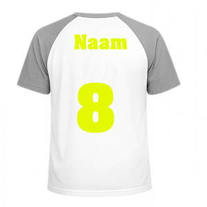 Losse set Naam met Rugnummer Glow in the Darg Geel - afb. 1