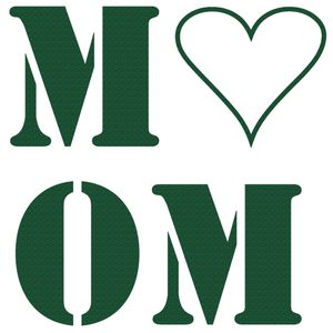 Love Mom Glitter Groen - afb. 2