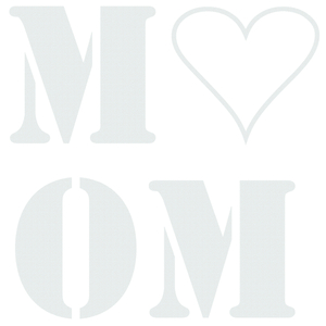 Love Mom Design Carbon Wit - afb. 2