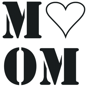 Love Mom Design Carbon Zwart - afb. 2