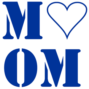Love Mom Metallics Blauw Metallic - afb. 2
