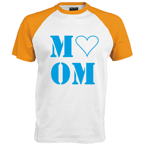 Love Mom Polyester Ondergrond Blauw - afb. 1