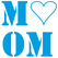 Love Mom Polyester Ondergrond Blauw - afb. 2