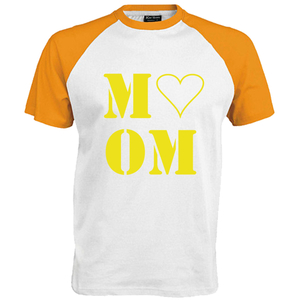 Love Mom Polyester Ondergrond Geel - afb. 1