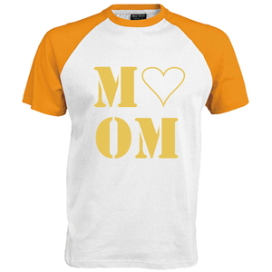 Love Mom Polyester Ondergrond Goud - afb. 1