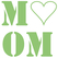 Love Mom Polyester Ondergrond Neon Groen - afb. 2