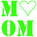 Love Mom Flock Neon Groen - afb. 2