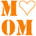 Love Mom Flock Neon Oranje - afb. 2