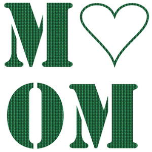 Love Mom Holografische Groen - afb. 2