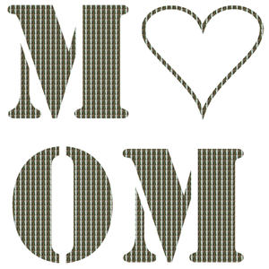Love Mom Holografische Zilver - afb. 2