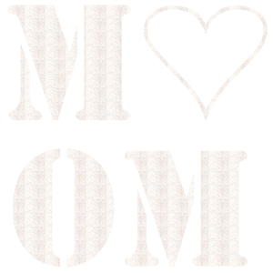 Love Mom Glitter White Glitter 444 - afb. 2