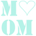 Love Mom Glitter Neon Bleu Glitter 480 - afb. 2