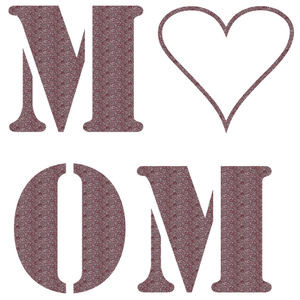 Love Mom Glitter Rose Gold Glitter 486 - afb. 2