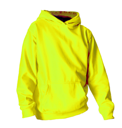 Neon Gele Hoodie Kids en Volwassenen - afb. 2