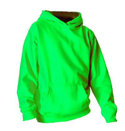 Neon Groen Hoodie Kids en Volwassenen Kids leeftijd 12/13 jaar - afb. 1