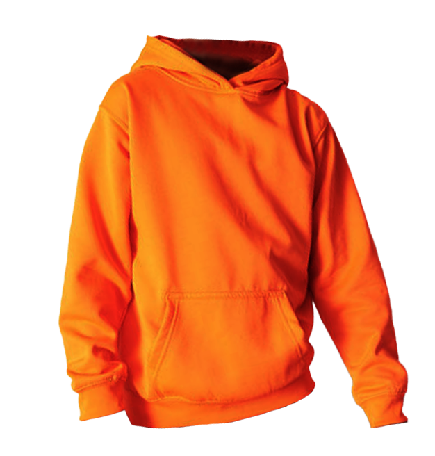 oranje hoodie
