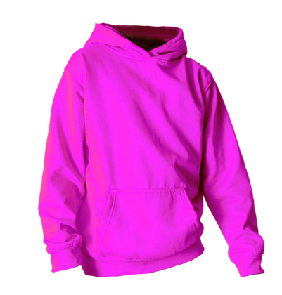 Neon Roze Hoodie Kids + Volwassenen Kids leeftijd 12/13 jaar - afb. 1