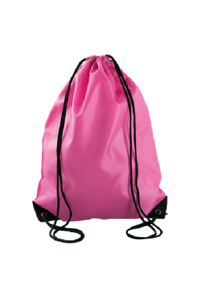 Rugzak met draagkoordjes in vele kleuren Fuchsia - afb. 1