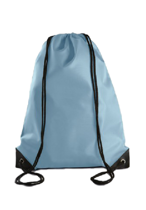 Rugzak met draagkoordjes in vele kleuren Sky Blauw - afb. 1